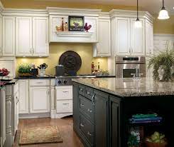 64 beautiful kitchens with island traditional kitchen cabinets. Off White Kitchen With Black Island Cabinets Decora