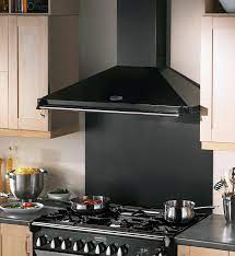 The Chrome And Black Classic Chimney Hood Shows The Versitility Of The Rangemaster Hood Being Compatible With T Kitchen Plans Kitchen Dinning Room Cooker Hoods