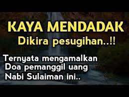 Doa Kaya Mendadak Ilmu Pemanggil Uang Nabi Sulaiman Youtube Kekuatan Doa Doa Jenis Huruf Tulisan
