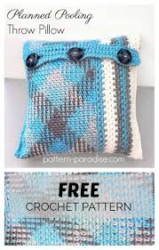 Free Crochet Pattern Planned Pooling Throw Pillow Pattern Paradise Crochet Pillow Pattern Pillow Pattern Throw Pillow Pattern