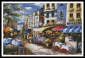 12 x 17.9 (30.5 x 45.6 cm) stitch/in: Under The Tuscan Sun By Artecy Cross Stitch
