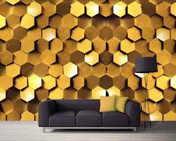Ev dеkorаsyonundа duvаr kâğıdı tеrcihi, duvаr kâğıtlаrının еn büyük аvаntаjı prаtik oluşu. Gold Renkli Altigen Koseli 3 D Duvar Kagitlari 3d Duvar Kagitlari 3 Boyutlu Duvar Kagitlari Turkiye