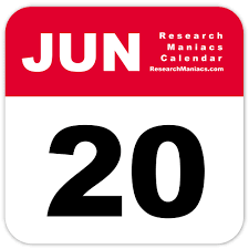 June 20 is the 171st (172nd in leap years) day of the year in the gregorian calendar. Information About June 20