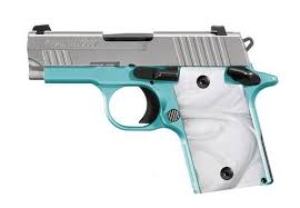 Blueguns kimber custom crimson carry ii training handgun, blue, fskcccii. Champion Firearms Sig Sauer P938 Robin S Egg Blue Night Sights 3 Nitron 6 1 9mm 938 9 Reb Ambi