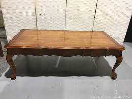 This coffee table measures 50'' w, making it ideal for larger living rooms. Gleaton S Metro Atlanta Auction Company Estate Sale Business Marketplace Auction Furniture Featuring Henredon Thomasville And More Item French Provincial Coffee Table