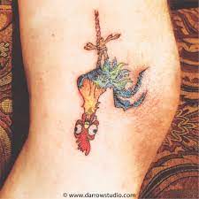 Hayhay Tattoo Hanging Rooster Below The Knee Rooster Tattoo Knee Tattoo Hanging Tattoo
