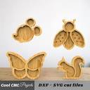 Kids Serving Plate Pack CNC Files for Wood CNC File CNC Router ...