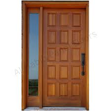 Solid Wooden Panel Door With Frame Hpd427 Solid Wood Doors Al Habib Panel Doors Wooden Main Door Design Wooden Front Door Design Main Door Design