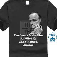 Great savings & free delivery / collection on many items. Don Corleone The Godfather Cool Distressed Movie Quote T Shirt T Shirts Aliexpress