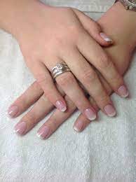 French Acrylic Overlay Acrylicnailsglitter French Tip Acrylic Nails Natural Acrylic Nails French Tip Nails