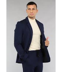 Donkerblauw Heren Pak