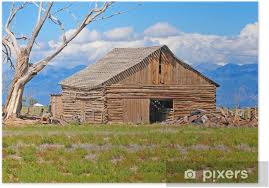 Bild bilder auf leinwand amerika vom weltall 4l xxl poster leinwandbild wandbild dekoartikel wohnzimmer marke islandburner amazon co uk kitchen home from. Poster Alte Scheune Auf Dem Bauernhof Westlichen Amerika Landschaft Usa Pixers Wir Leben Um Zu Verandern