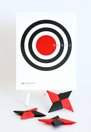 Diy Ninja Star Throwing Game Ninja Birthday Ninja Birthday Parties Ninja Theme Party