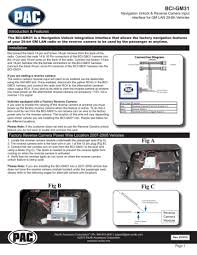 May 13, 2015 · 1,208 posts. Pac Bci Gm31 Backup Camera Navigation Unlock Interface Installation Guide Manualzz