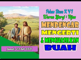 Renungan Harian Katolik I Jumat 23 Juli 2021 Youtube