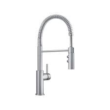 Shop all low priced blanco kitchen faucets at faucetdepot.com Blanco Catris Semi Professional Pull Down Kitchen Faucet 1 5 Gpm Dual Spray Stainless The Home Depot Canada