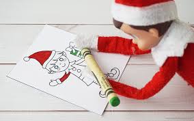 The kids will love these fun santa coloring pages. Free Printable Elf On The Shelf Activity Pages Artsy Fartsy Mama