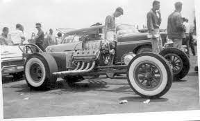 Early Dragster With Whitewall Tires Drag Cars Dragsters Old Race Cars
