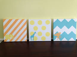 We have a ton of engaging art and craft for kids to make and you'll find ideas for all ages and for all occasions. Pin By Heather O On For My Little Nugget Nursery Canvas Art Nursery Paintings Nursery Canvas