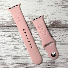 Faith Over Fear, Engraved Watch Band Compatible With Apple Watch Band,  Personalized Watch Band, Custom Watch Band, 38/40/41mm 42/44/45mm