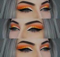 Pumpkin eye shadow is here to spice up your fall beauty routine. Beautiful Smokey Eye With Winged Liner Smokeywingedliner Orange Eye Makeup Eyeshadow Makeup Makeup