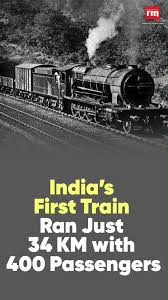 India's first train journey from Bombay ...