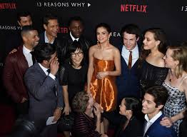 All the movies and tv shows selena gomez has done. Selena Gomez And The Cast Of Trw At The Premiere Of Her Netflix Show 13 Reasons Why