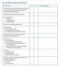 Information Security Risk Assessment Template Fresh 10 Sample Security Risk Assessment Templates Pdf Word Security Assessment Assessment Assessment Checklist