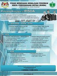 If that's you, then come join our highly integrated and forward thinking organisation. Iklan Jawatan Kosong Kerajaan Iaitu Di Pihak Berkuasa Kemajuan Pekebun Kecil Perusahaan Getah Risda Appkerja Malaysia