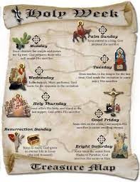 Behold The Holy Week Treasure Map Holy Thursday Holy Week Activities Holy Week