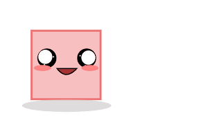The squares can be white, light blue, dark blue, pink, yellow, or purple. Artstation Simple Animation Characters Dany Louis