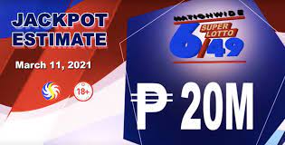 Philippine Lotto Result Today Thursday March 11 2021 3d 2d 6 42 6 49 Pcso Eventsnewsasia Com