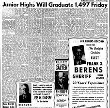 Newspaper themed party invitations or announcements these unique invitations work for practically any event!!! Les Junior High Graduation Announcement In Newspaper Newspapers Com