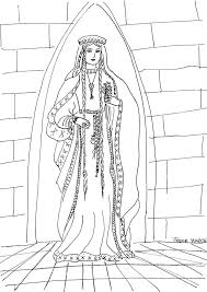 Free printable medieval coloring pages. Printable Medieval Princess Coloring Pages Novocom Top