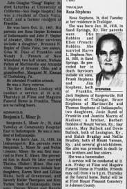 Rosa Stephens Obit