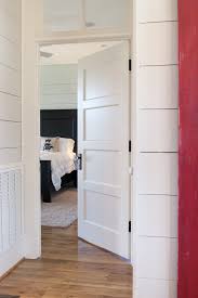 Trustile Doors Ts4100 In Mdf With Cb Sticking And Flat C Panels Custom Barn Door With V Interior Door Styles Farmhouse Interior Doors Bedroom Door Design