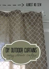 Our roll up porch shades on front porch make a wonderful difference. Diy Outdoor Curtains Using A Shower Curtain Love Of Home