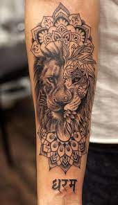 Awesome Ornamental Lion Tattoo C Tattoo Studio Aliens Tattoo Studio Alien Tattoo Mandala Lion Tattoo Tattoos