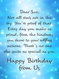 Birthday Message For My Son Turning 9 No One Else As Special As You Happy Birthday Card For Son From Parents Birthday Greeting Cards By Davia In 2020 Birthday Cards For Son Birthday Messages For