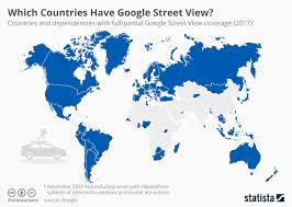 chart which countries have google street view statista