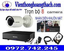 TRỌN BỘ 8 CAMERA NHẬN DIỆN KHUÔN MẶT 2.0MP - Viễn Thông Hoàng Thạch