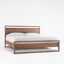 Making a bed frame using wood. Wood Beds Crate And Barrel