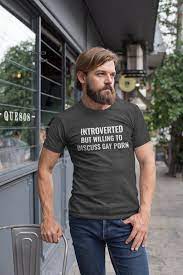 Gay Porn Shirt Introverted Shirt Gay Pride Shirt Bdsm LGBT Shirt LGBTQ  Shirt Gay AF Shirt Queer Shirt Gay Man Shirt - Etsy Norway
