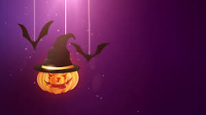 Abstract wallpapers > fantasy > purple halloween. Halloween Purple Background Animation With Pumpkin And Bats Falling Down And Hanging On Strings 1808442 Stock Video At Vecteezy