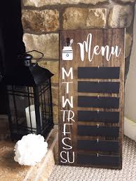 Weekly Menu Planning Board Menu Planning Board Diy Menu Menu Board Diy