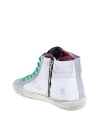 Golden Goose Slide Sneakers In White Color Leather