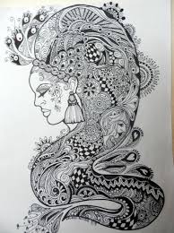 Tangled Hair The Art Colony Doodle Art Doodle Art Flowers Drawings