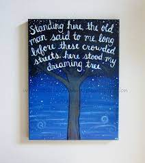 Dave Matthews Band Dreaming Tree Original By Paintspiration 49 00 Song Lyrics Art Lyric Art Lyrics Art