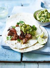 Mexican Lamb Wraps With Guacamole Recipe Delicious Magazine Recipe Easy Lamb Recipes Lamb Recipes Lamb Leg Steak Recipe
