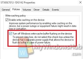 Pc starts showing various kinds of issues due to this like it becomes slower, hangs time and again, starts in a longer period of time, the browser shows web pages opened in the last session, and even more. How To Enable Or Disable Disk Write Caching In Windows 10 My Windows Hub